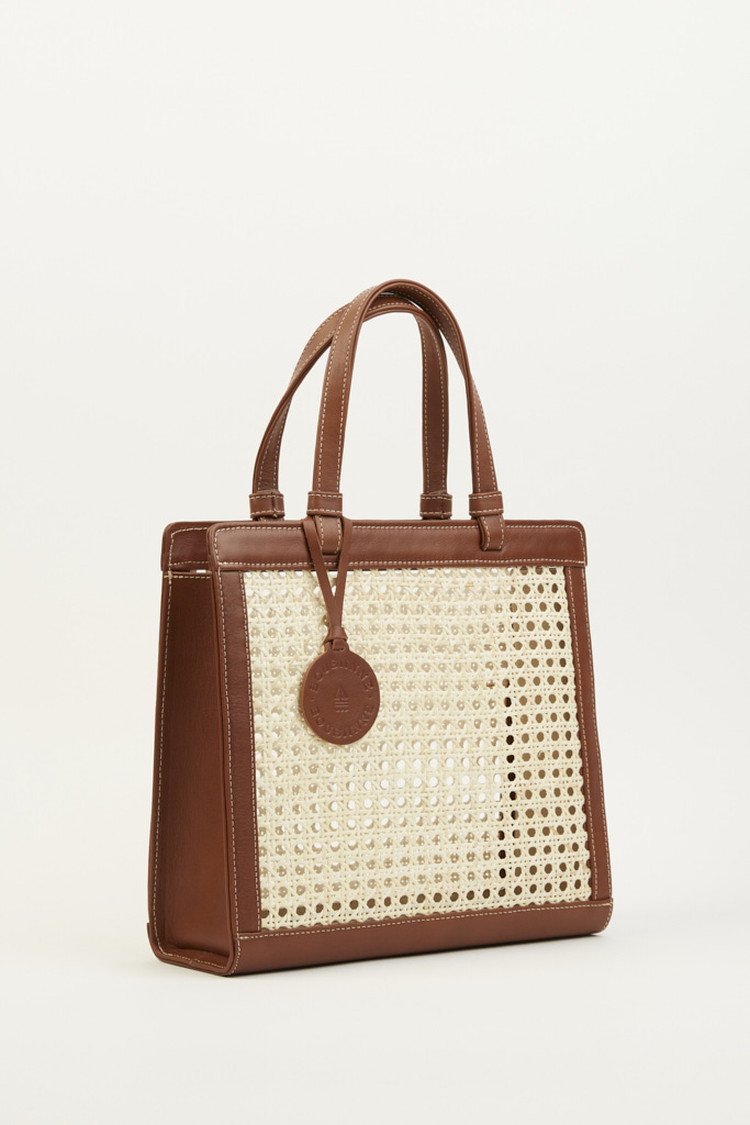 BROWN CHAÎSE CARRÉ HANDBAG