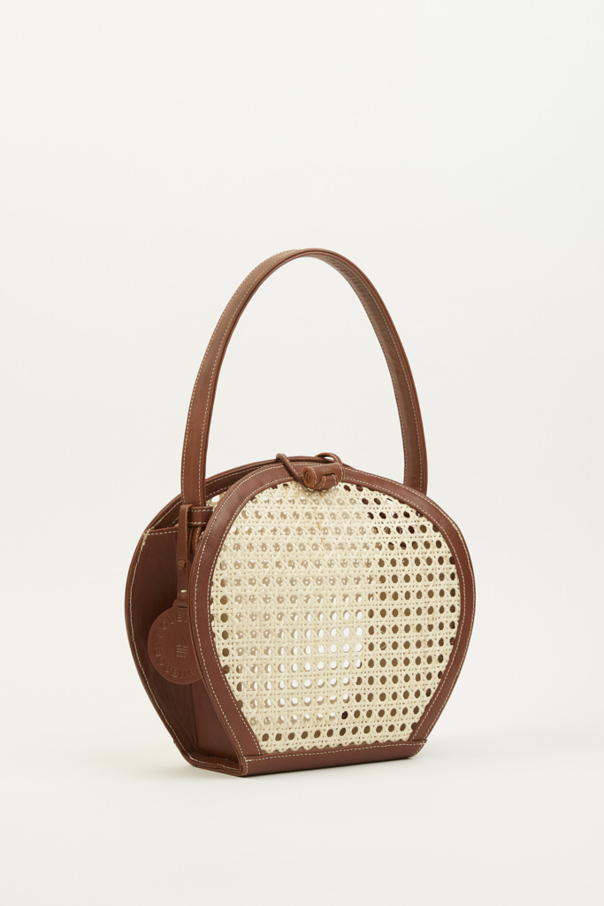 BROWN CHAÎSE BALLON HANDBAG