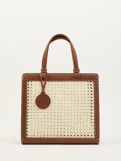 BROWN CHAÎSE CARRÉ HANDBAG