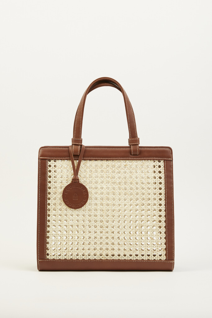 BROWN CHAÎSE CARRÉ HANDBAG
