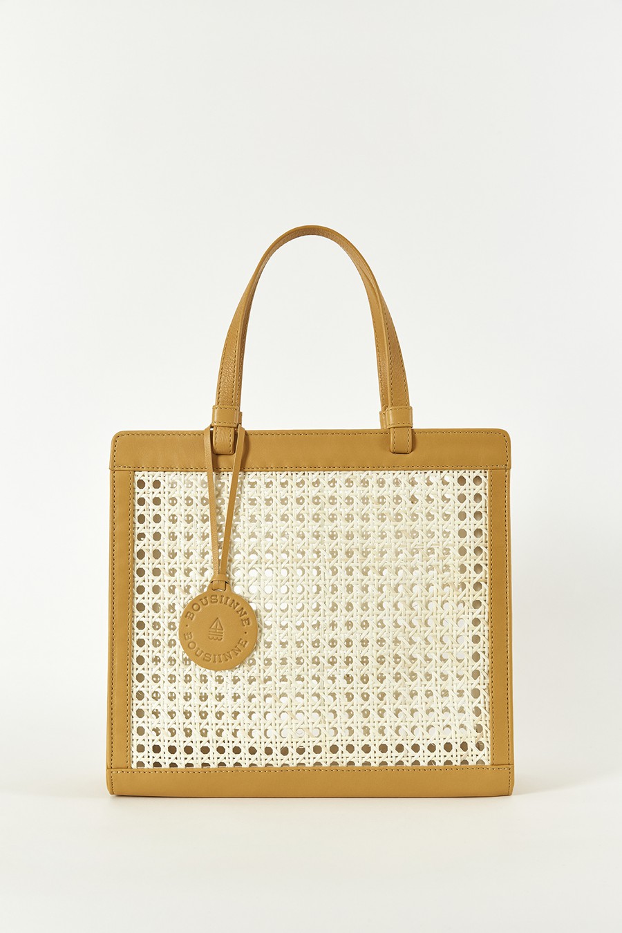 MUSTARD CHAÎSE CARRÉ HANDBAG