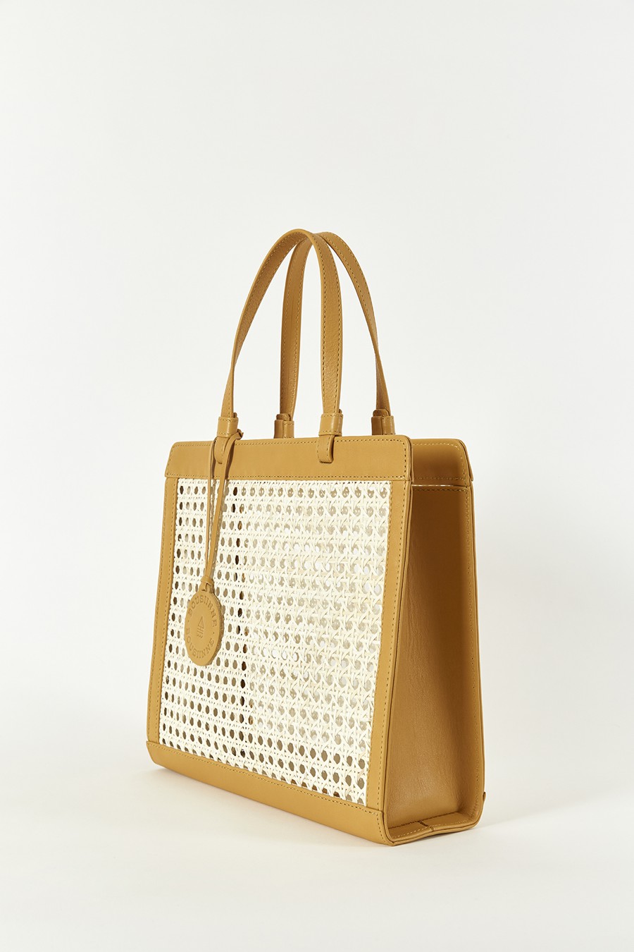 MUSTARD CHAÎSE CARRÉ HANDBAG