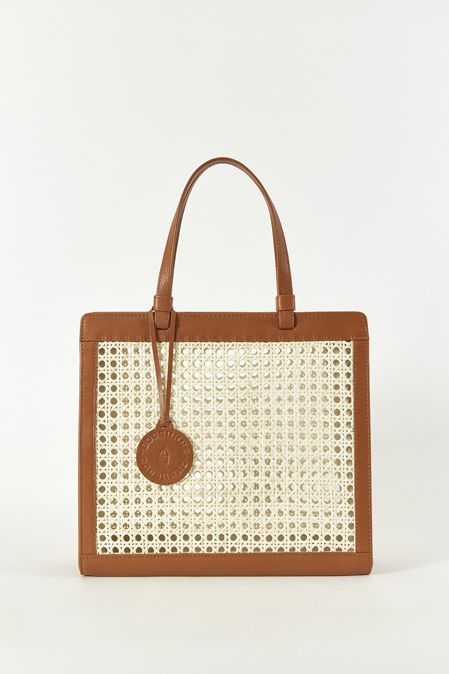 CAMEL CHAÎSE CARRÉ HANDBAG