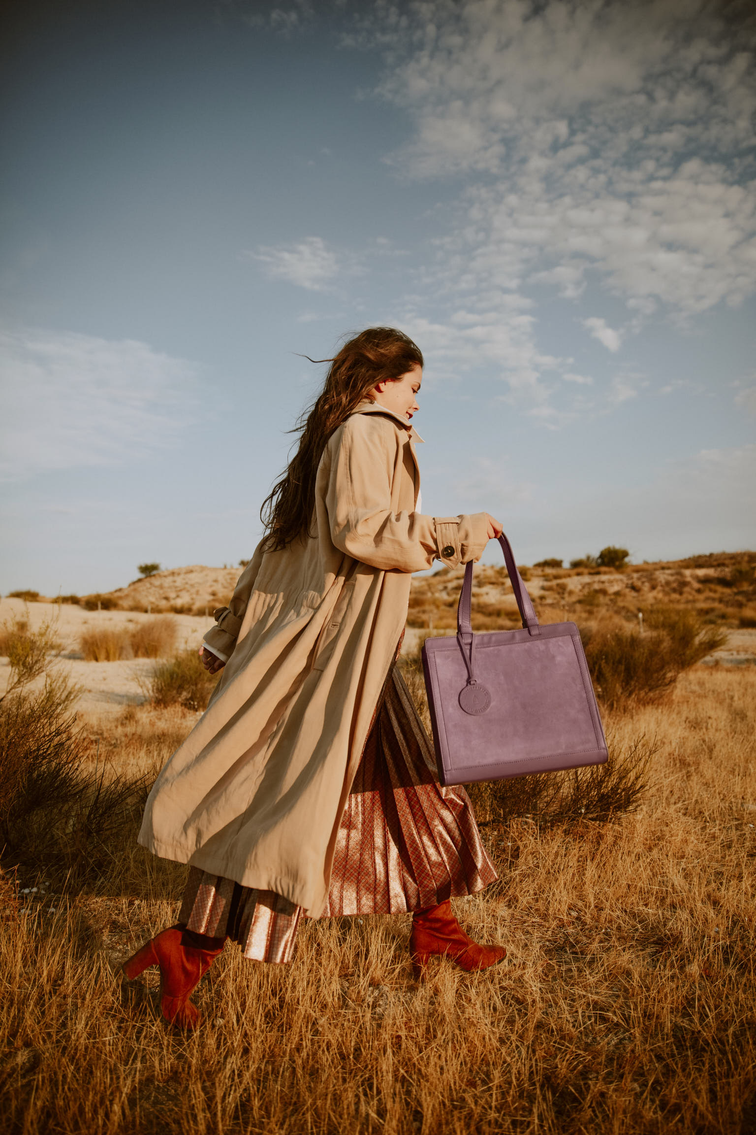 LILAC CARRÉ HANDBAG